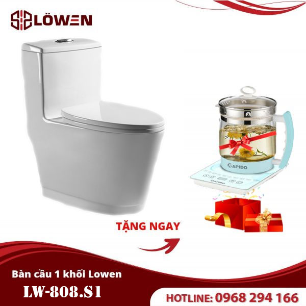 Bồn cầu 1 khối LOWEN LW-801.S1