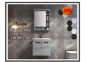 Bộ tủ chậu LOWEN PVC LW-9972-60