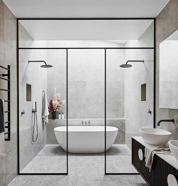 Không gian phòng tắm luôn khô ráo sạch sẽ