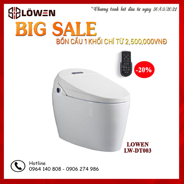 Bồn cầu thông minh LOWEN LW-DT003