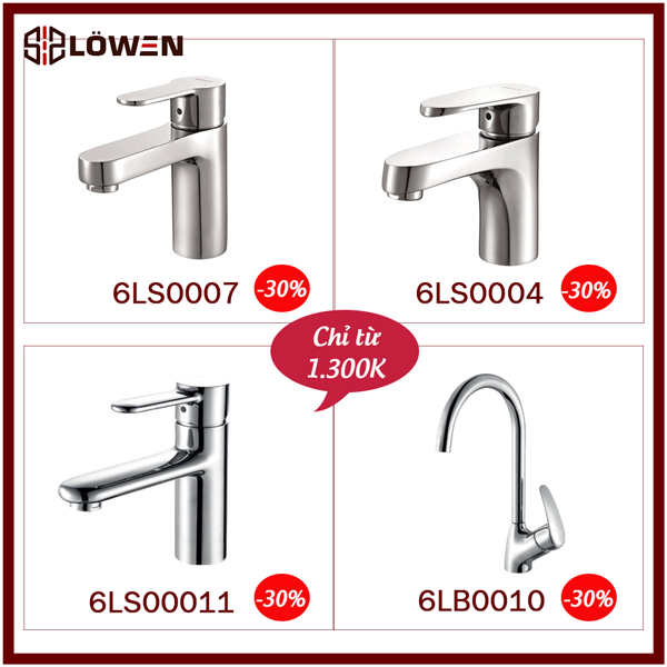 Vòi chậu LOWEN giảm giá 30%