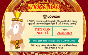 Thông báo nghỉ lễ Giỗ tổ HÙng Vương 10/03