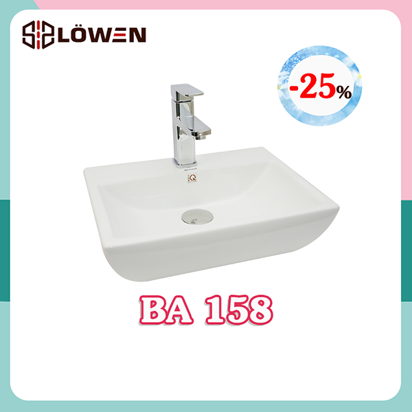 CHẬU RỬA MẶT LOWEN TREO TƯỜNG BA 158