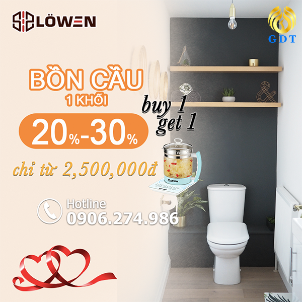 Sale bồn cầu LOWEN