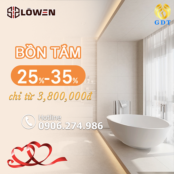 Sale bồn tắm LOWEN