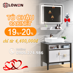 Sale bộ tủ chậu cabinet LOWEN