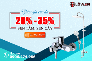 Sale sen tắm sen cây LOWEN