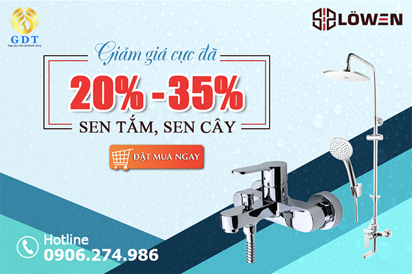 Khuyến mại sen tắm | sen cây LOWEN
