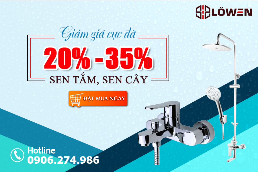 Sale sen tắm sen cây LOWEN