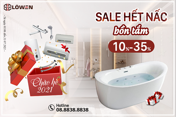 Chương trình khuyến mại bồn tắm LOWEN