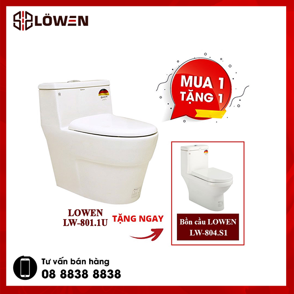 Bồn cầu LOWEN LW-801.1U